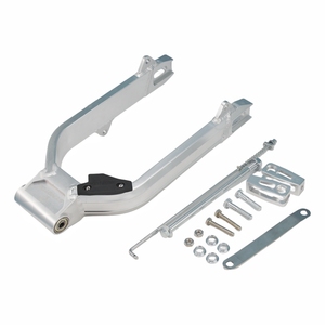 Motorradrahmen aus Aluminium 6061-Legierung, Schwinge für <span class=keywords><strong>DAX</strong></span> CT70, Hinterradschwinge aus 6061-Legierung, Silber - Product Image 6