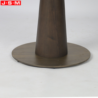Meubles de salle à manger, table ronde en bois, table moderne de luxe en contreplaqué avec plateau en placage, tables de salle à manger