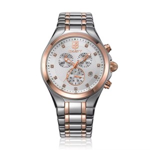 นาฬิกาข้อมือควอตซ์ผู้ชาย กันน้ำ เรืองแสง ดีไซน์ใหม่ หรูหรา สายสแตนเลส สำหรับผู้ชาย - Product Image 1