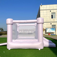 Petit château gonflable multi-usages en PVC pour enfants, structure de saut extérieure 8x10 pieds, mini château de rebond pour bébés, capacité 100 kg, 2-3 personnes