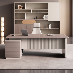 Mobili da Ufficio di Lusso, Scrivania Direzionale a L con Sedia, Tavolo da Ufficio Economico per Manager - Product Image 2