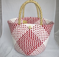 Panier ventre rond en jonc de mer tressé à la main, écologique et personnalisé pour femmes, coloré, design flexible pour la vie quotidienne VINACRAFT