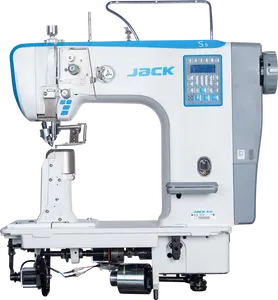 Nueva máquina de coser de alimentación de rodillo de cama de poste computarizada de alta velocidad Jack S5 genuina de alta calidad para Material grueso