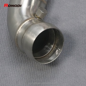 Superior Quality BENZ AMG AMG E63 W213 M178 Straight Downpipe Sus304 Gold Fish Scale Welded with Heat Shield - Product Image 5