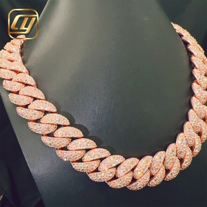 Cadena Cubana Miami Iced Out de Plata de Ley 925 con Diamantes de Moissanita VVS de 12 mm, Joyería Hip Hop Buss Down - Product Image 6