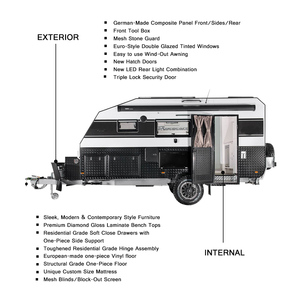 4x4 Luxury Aluminium Camping Travel Trailer RV Caravan <strong>Motorhome</strong> <strong>Small</strong> Off-Road Independent Suspension <strong>for</strong> <strong>Sale</strong> - Product Image 4