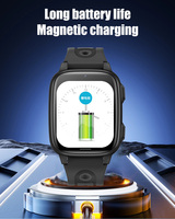 Montre connectée pour enfants, 4G RTOS GPS, grand écran IPS, avec appel SOS, carte Nano SIM, appels bidirectionnels