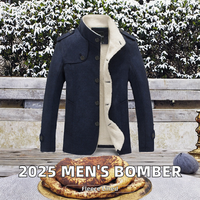 Nouvelles vestes bomber pour hommes LT hiver 2026, tendance décontractée, polaire épaisse, coupe-vent thermique, vestes de baseball, vêtements