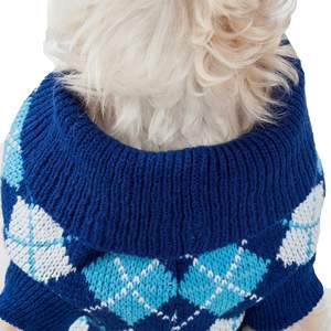 DB Fashion Pet <b>Sweater</b> Striped <b>Argyle</b> Style Ribbed Washable Cloth Knit Apparel for Spring Warm Clothing - Product Image 3