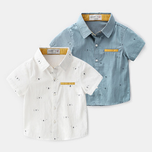 เสื้อยืดเด็กผู้ชายแขนสั้นผ้าฝ้ายออร์แกนิคพิมพ์ลายทั้งตัวจาก Ali Express จีน ราคาดีที่สุดสำหรับฤดูร้อน - Product Image 1