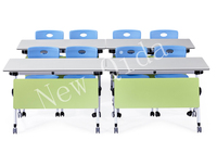 Bureaux d'école Adultes Primary Step Pad Seater Campus Mobilier scolaire Bureau de formation