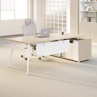Table de bureau de direction de luxe pour immeuble commercial, fournie directement par l'usine en gros
