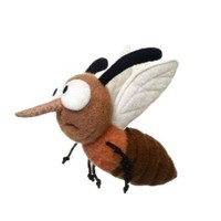 E Internet Celebrant Porte-clés pendentif peluche mignon en forme d'insecte, jouet en tissu pour sac