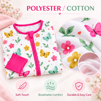 Pyjama pour nouveau-né en coton, combinaison pour bébé unisexe, fermeture éclair bidirectionnelle, respirant, doux, 0-3 mois, combinaison de qualité supérieure pour bébés