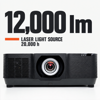 Projecteur de projection laser CAAVITS 12000 Ansi Lumens WUXGA 3LCD pour la projection de mappage sur façade de bâtiment, projecteurs publicitaires extérieurs