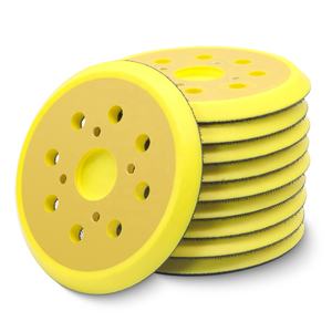 200 adet/karton kanca & döngü 5 inç PU Sander yedek ped aşındırıcı araçları öğütücü için 125mm zımpara pedleri - Product Image 1