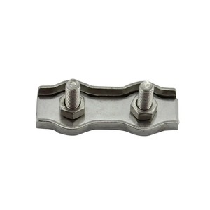 304 316 M3 Clips de câble métallique en acier inoxydable Duplex <span class=keywords><strong>Double</strong></span> boulon pince de câble pince de câble métallique pour câble de 1/8 pouces de diamètre - Product Image 2