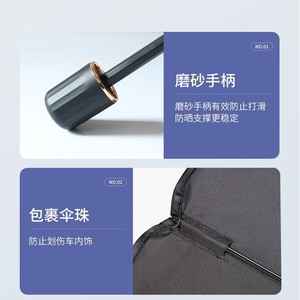 Car Sunshade Front Windshield Titanium Silver Foldable Universal Heat Insulation Protection Cover - Product Image 4