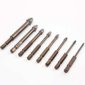 Hex-Shank Cross tip gạch bit-Kim Cương Grit cạnh cho crack-Free sứ khoan - Product Image 2