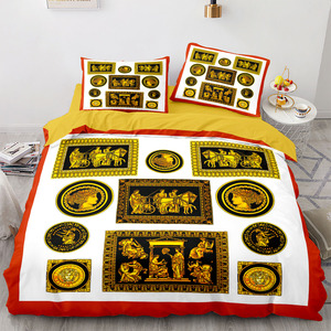 Trang Trí Công Phu Hoàng Gia Medusa Hoa Hiện Đại Bộ Đồ Giường Sang Trọng Set Với Di Động Gấp Thiết Kế 200TC Duvet Cover Cho Phòng Ngủ - Product Image 6