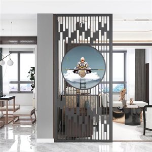 <span class=keywords><strong>Paravent</strong></span> décoratif moderne personnalisé en acier inoxydable découpé au laser, imperméable, pour hôtel, mariage, séparation de l'espace - Product Image 5