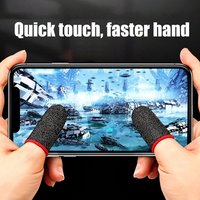 Fundas para Dedos de Juego, Controlador de Juegos, Transpirables, Anti-Sudor, para Pantallas Táctiles de Juegos Móviles