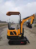 Mini-excavatrice de marque Loongsheen LX12-9B largement exportée avec une capacité de godet de 0,2 m³