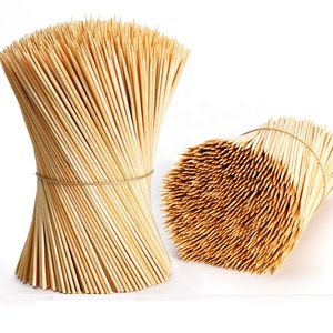 Pack personnalisé longues brochettes en bois pour barbecue, griller, Kabob, viande pour voyage Camping approvisionnement d'usine - Product Image 4