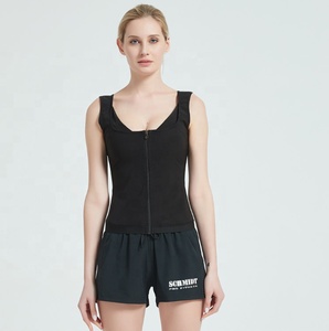 <span class=keywords><strong>Uomo</strong></span> e donna Zip frontale tuta Body Shaper vita gilet dimagrante perdere peso polimero Sauna sudore Shaper - Product Image 2