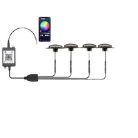 Precio de fábrica BRAD 36W Offroad LED Rejilla delantera Luz 4 Lámparas amarillas RGB Luz Flash Nueva condición 6000K Cubierta de humo incluida