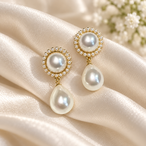 Orecchini Vintage a Goccia con Perle Finte per Donne, Elegante Stile Corte, Gioielli alla Moda - Product Image 4