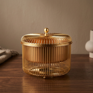 Casserole en bois de luxe avec couvercle en acier inoxydable émaillé, écologique et compatible gaz et induction - Product Image 2