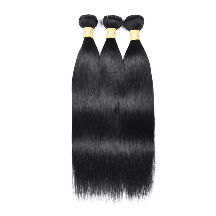 Natural Peruvian Human Hair, Plain Color 1# Jet Black Straight Remy Hair Peruvian Human Hair Weave, Brazilian Virgin Human Hair