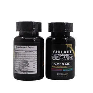 Shilajit胶囊-有机Shilajit胶囊，用于增强精神清晰度、体力、Shilajit排毒和免疫力