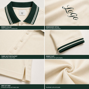 Polos Deportivos Estilo Old Money de Secado Rápido, Transpirables y que Absorben la Humedad, para Hombre, Corte Ajustado, Manga Corta, Personalizables para Golf - Product Image 4
