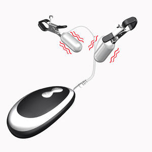 BDSM Sex Toys Electric <b>Breast</b> <b>Massage</b> Clit Stimulation Silicone Clip Vibrator Slave Nipple Clamp - Product Image 6