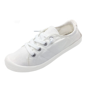 Haute Qualité Femmes Sneaker Plat Chaussures Décontractées D'été Classique Chaussures De <span class=keywords><strong>Toile</strong></span> De Marche - Product Image 1