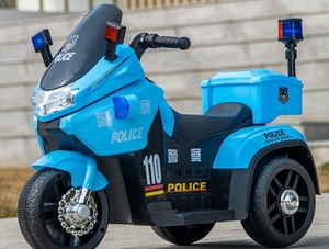 2025 polis bisiklet çocuklar elektrikli Pedal binmek bebek salıncak bisiklet ve slayt araba şarj oyuncak yaş 2-8 yıl pil <span class=keywords><strong>3</strong></span> tekerlekli bisiklet - Product Image 3