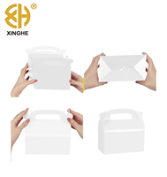 Boîte à gâteau bento avec poignée, boîtes cadeaux personnalisées en papier, boîtes de rangement portables pour mariages, anniversaires, aliments, animaux de compagnie, pâtisserie