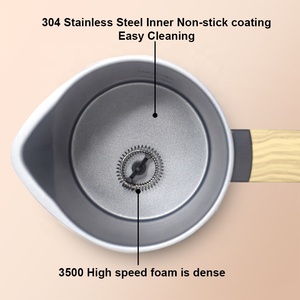 Espumador de leche 250ML 500ML Tetera Falla de energía <span class=keywords><strong>No</strong></span> tiene fugas 500W Denso Caliente Frío 45 50 70 80 Grados Pantalla táctil Mini Cake Maker - Product Image 5