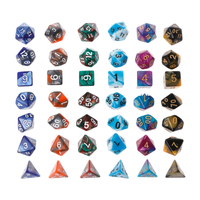 Logo personnalisé bicolore multi-faces D8 acrylique RPG/mdn jeu de dés solide 20mm dés de jeu de société polyédriques