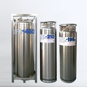 DPL-450 Liquid Nitrogen Oxygen Gas Storage Tank Dewar Bottle Liquid Oxygen Tank Welded Insulated Gas Bottle