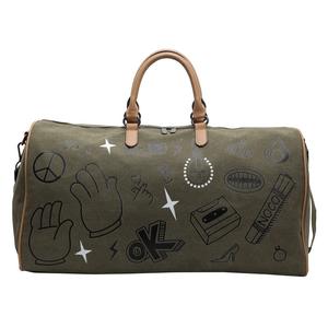 Bolsa de Hombro Ligera Estilo Graffiti, Bolsa de Viaje Moderna Tipo Barril, Bolsa Deportiva de Fin de Semana, Bolsa de Gimnasio de Poliéster - Product Image 6