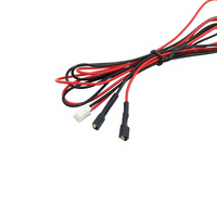 Kabel Harness Pemisah Terminal PHS2.0 2P Male ke Dual 110 Female, 1 ke 2, Merah Hitam untuk Lampu Kabinet LED Strip, Custom OEM