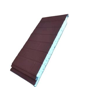 Panneau mural extérieur 16 mm/20 mm <span class=keywords><strong>Panneaux</strong></span> en mousse de polyuréthane ignifuges écologiques Isolation <span class=keywords><strong>rigide</strong></span> Panneau sandwich métallique - Product Image 6