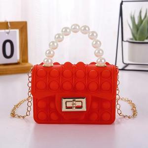 Модные силиконовые маленькие квадратные сумочки, красочные мини-сумочки на молнии для девочек на лето - Product Image 6