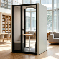 Cabine Acoustique Insonorisée Moderne pour Écoles et Bureaux – Pod d'Étude à Cadre en Aluminium pour Réunions d'Étudiants et Appels Téléphoniques