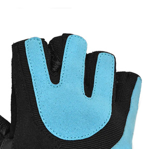 Custom Logo Breathable Lightweight Non-Slip Half Finger Leather Gym Gloves for Weight Lifting & Workout - Product Image 4