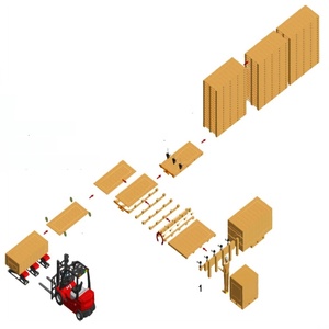 Machine à clouer hydraulique pneumatique automatique pour la fabrication de palettes en bois - Product Image 1