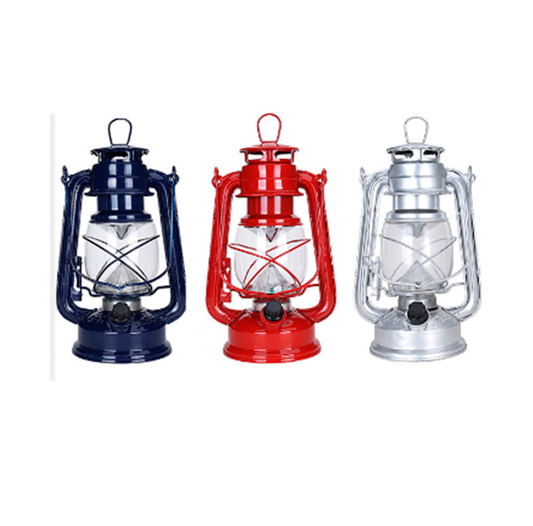 Lanterne Tempête Relaxdays Noir - Lampe à Pétrole Vintage Fer - 24 Cm